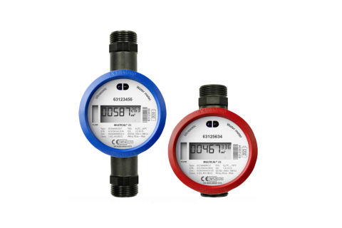 Watermeter warm en koud